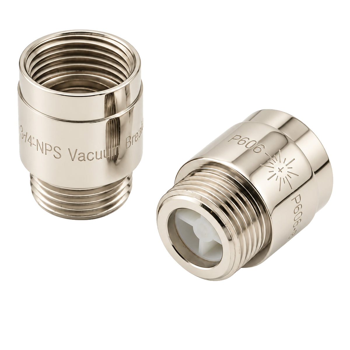 Vacuum Breaker P0606 in Polished Nickel