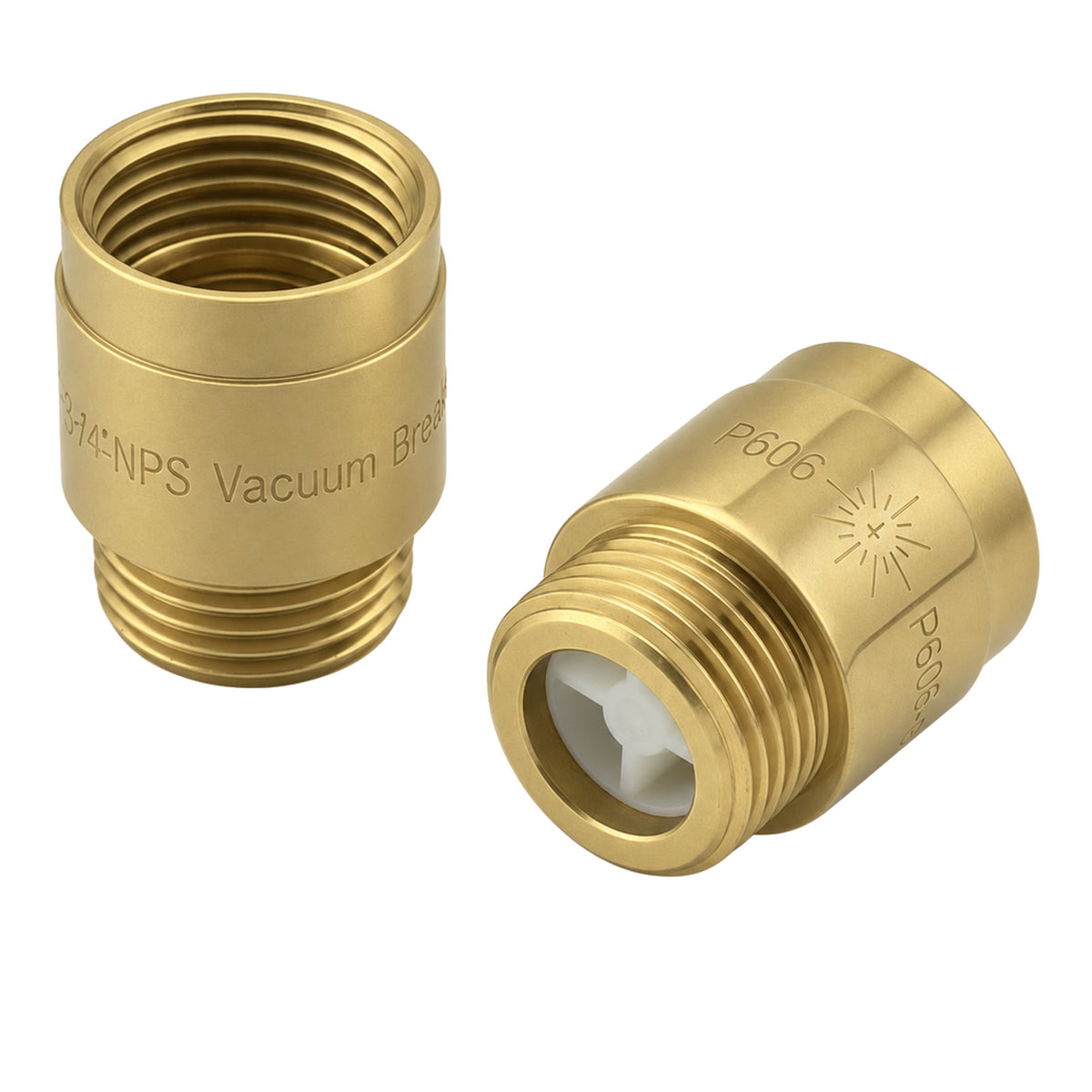 Vacuum Breaker P0606 in Raw Brass