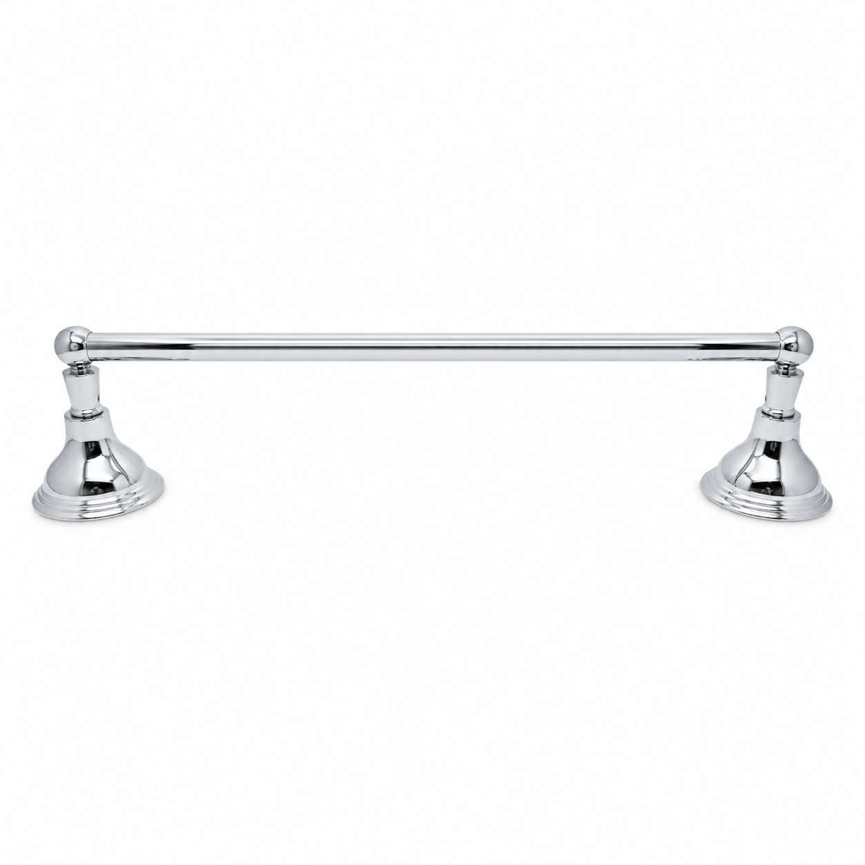 St. Lawrence Traditional Style Wall Mount Towel Bar 18'', Solid Brass and Brackets P0607 | Strom Living - Bathroom Accessories