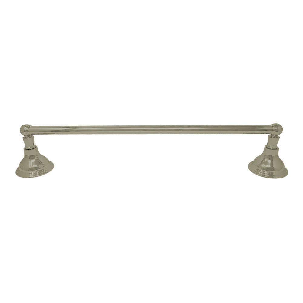 St. Lawrence Traditional Style Wall Mount Towel Bar 18'', Solid Brass and Brackets P0607 | Strom Living