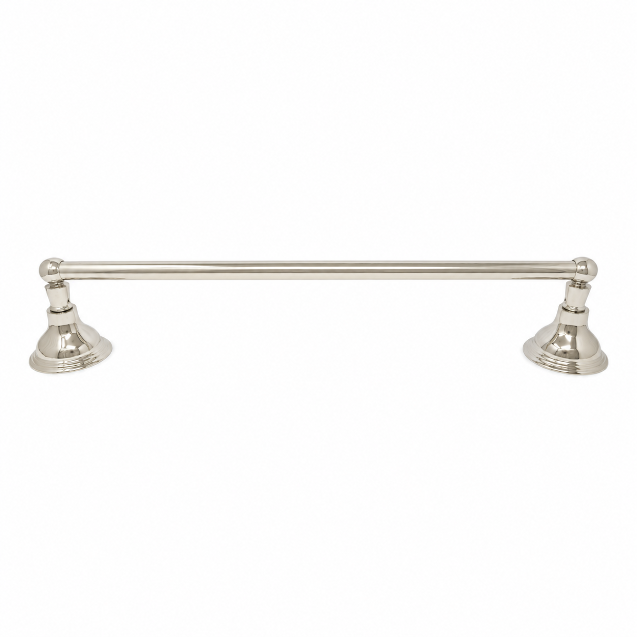 St. Lawrence Traditional Style Wall Mount Towel Bar 18'', Solid Brass and Brackets P0607 | Strom Living - Bathroom Accessories