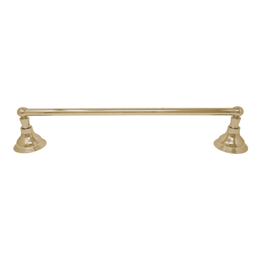St. Lawrence Traditional Style Wall Mount Towel Bar 18'', Solid Brass and Brackets P0607 | Strom Living