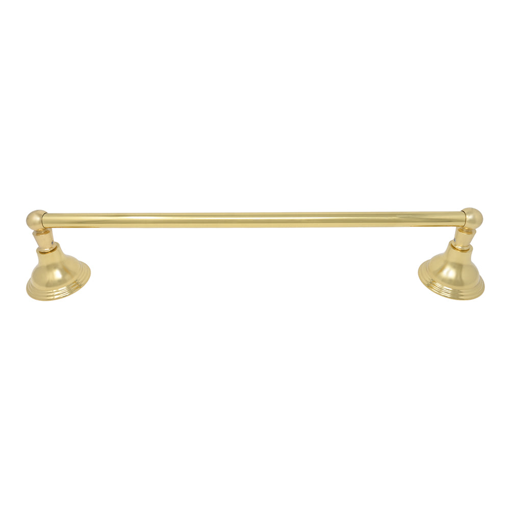 St. Lawrence Traditional Style Wall Mount Towel Bar 18'', Solid Brass and Brackets P0607 | Strom Living