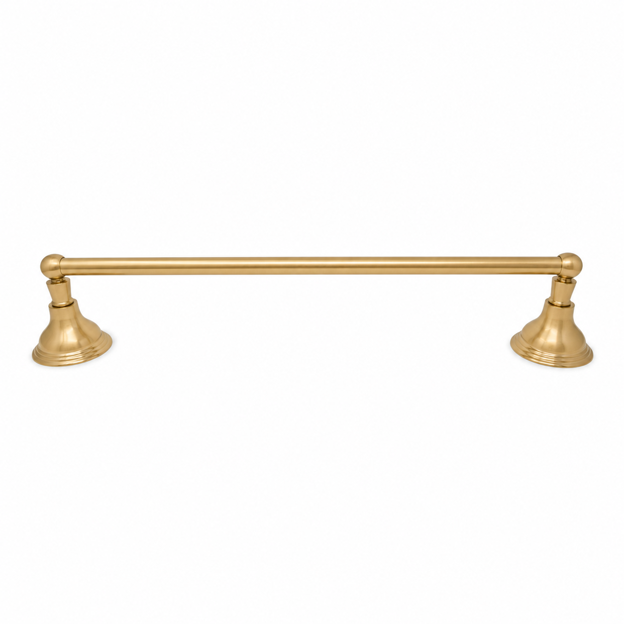 St. Lawrence Traditional Style Wall Mount Towel Bar 18'', Solid Brass and Brackets P0607 | Strom Living - Bathroom Accessories