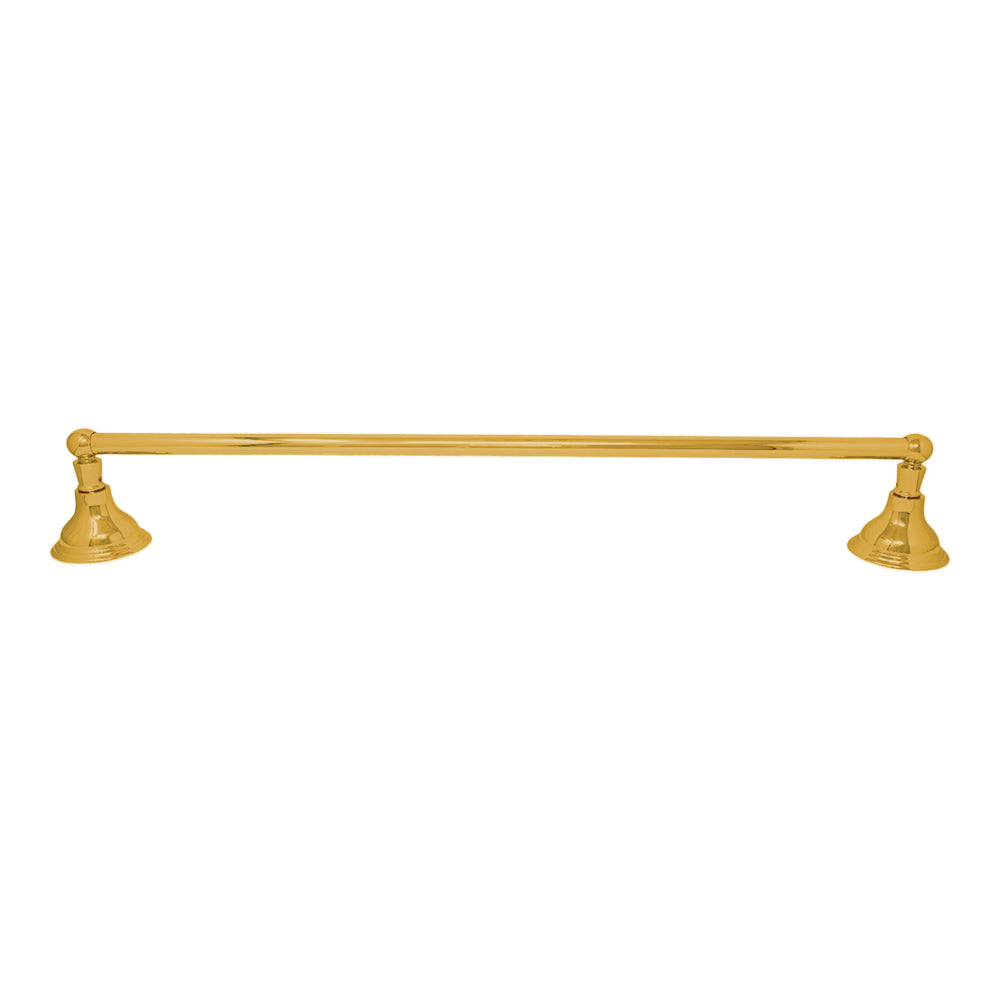 St. Lawrence Traditional Style Wall Mount Towel Bar 18'', Solid Brass and Brackets P0607 | Strom Living