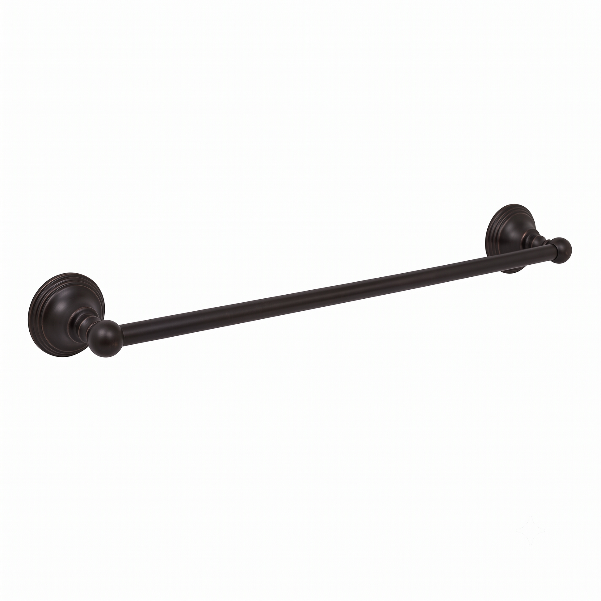 St. Lawrence Traditional Style Wall Mount Towel Bar 18'', Solid Brass and Brackets P0607 | Strom Living Oil Rubbed Bronze 24" - Bathroom Accessories