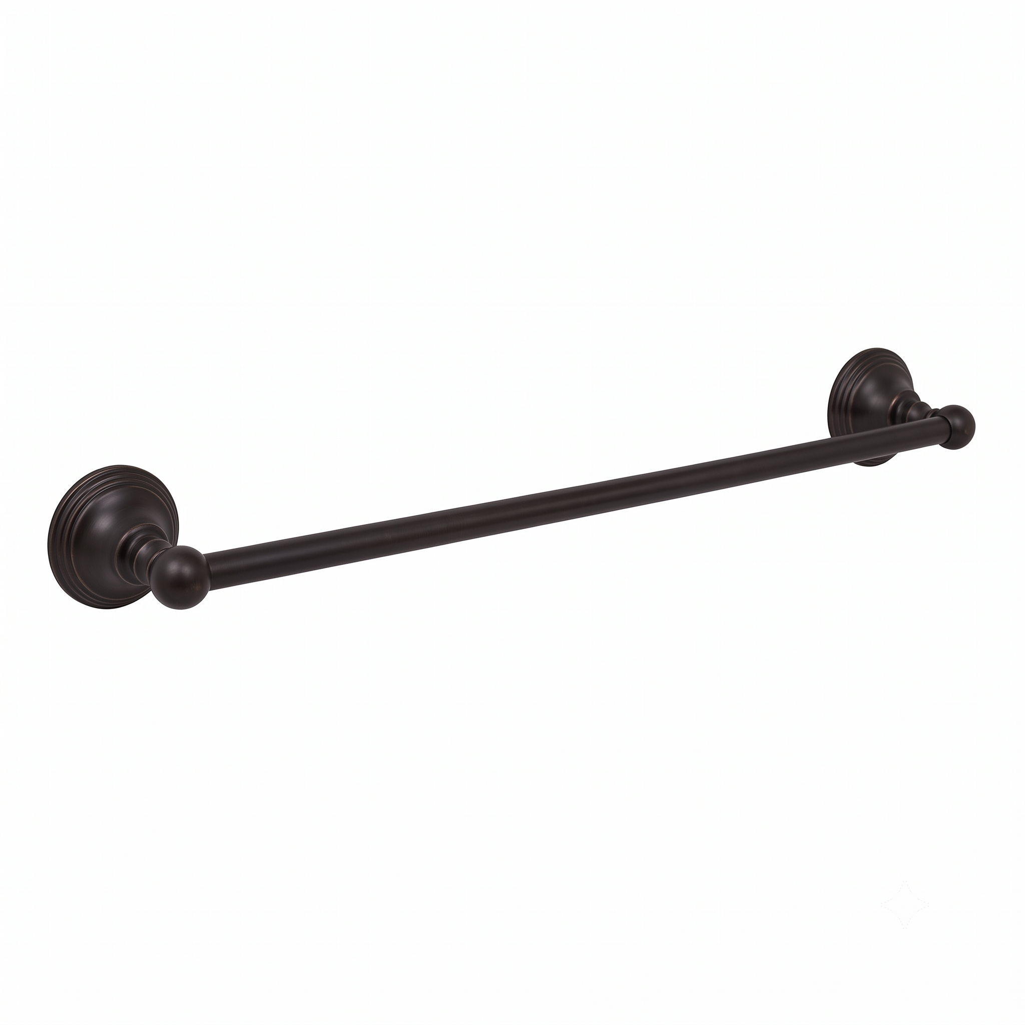 St. Lawrence Traditional Style Wall Mount Towel Bar 18'', Solid Brass and Brackets P0607 | Strom Living Oil Rubbed Bronze 24" - Bathroom Accessories