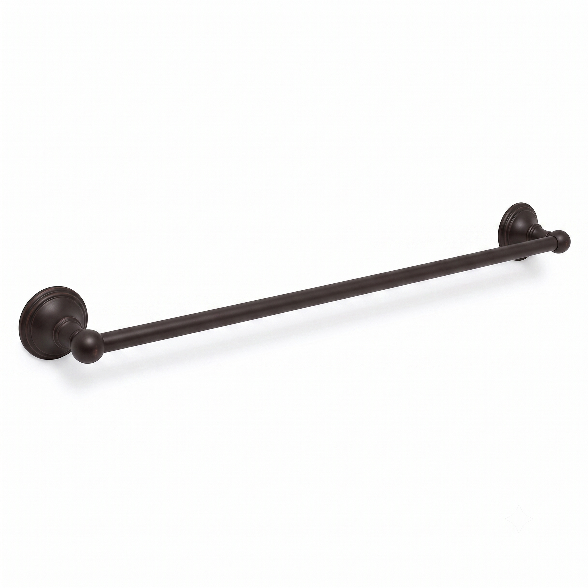 St. Lawrence Traditional Style Wall Mount Towel Bar 18'', Solid Brass and Brackets P0607 | Strom Living Oil Rubbed Bronze 30" - Bathroom Accessories