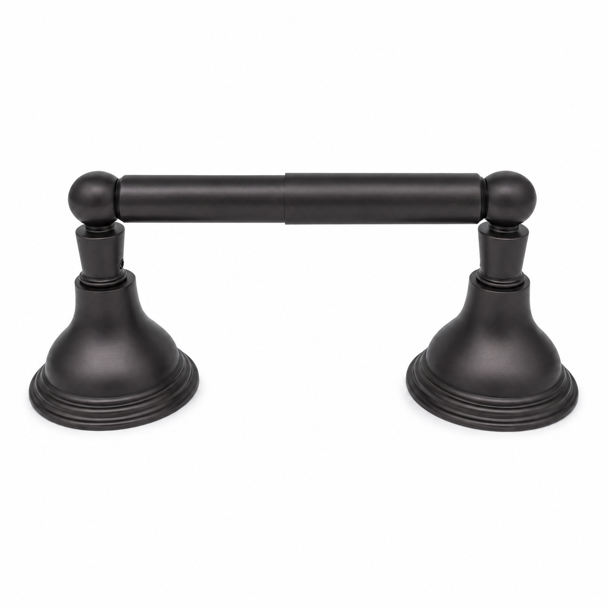 The St. Lawrence Vintage Style Wall Mount Toilet Paper Holder, Solid Brass and Mounting Hardware P0610 | Strom Living Satin Black - Bathroom Accessories