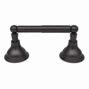 The St. Lawrence Vintage Style Wall Mount Toilet Paper Holder, Solid Brass and Mounting Hardware P0610 | Strom Living Satin Black - Bathroom Accessories