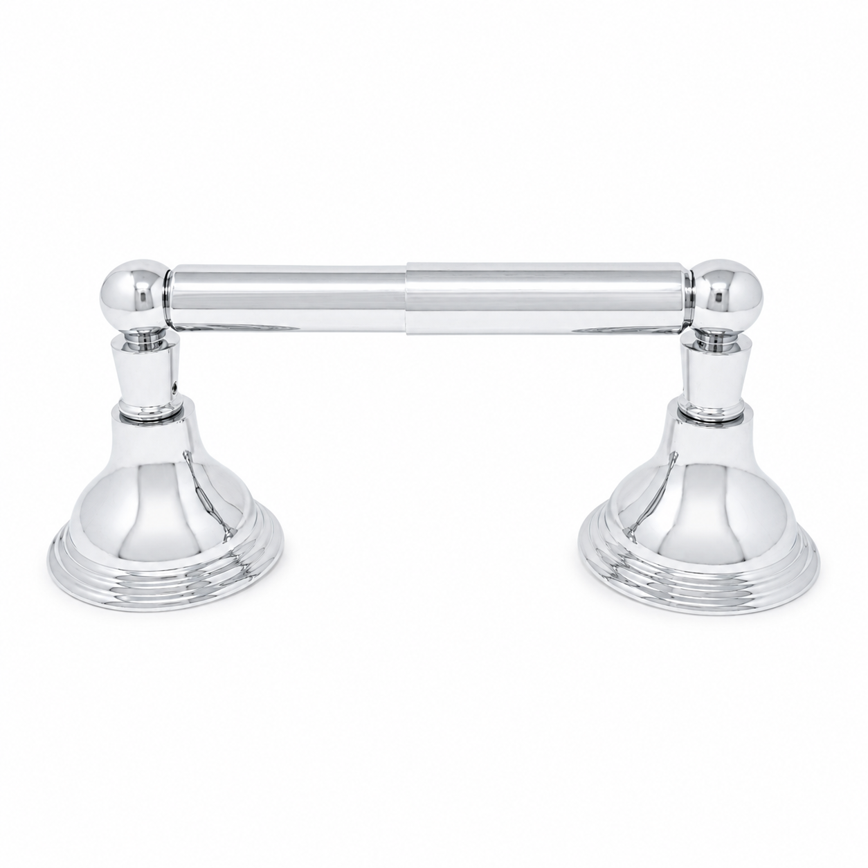The St. Lawrence Vintage Style Wall Mount Toilet Paper Holder, Solid Brass and Mounting Hardware P0610 | Strom Living Chrome - Bathroom Accessories