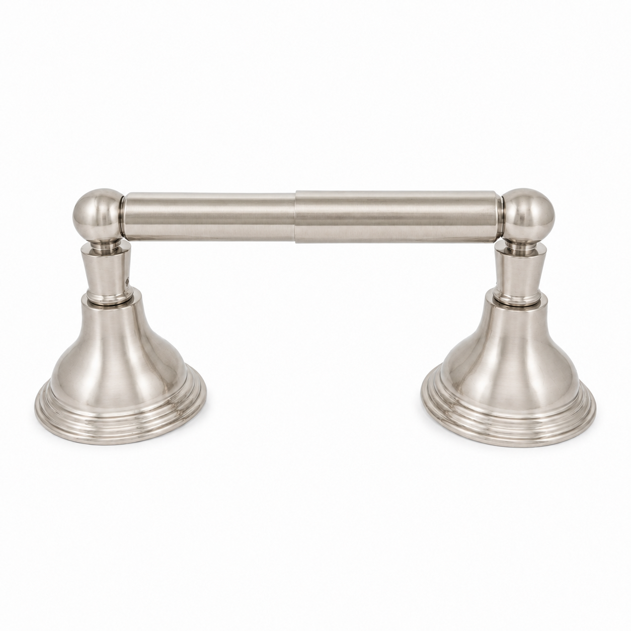 The St. Lawrence Vintage Style Wall Mount Toilet Paper Holder, Solid Brass and Mounting Hardware P0610 | Strom Living Matte Nickel - Bathroom Accessories