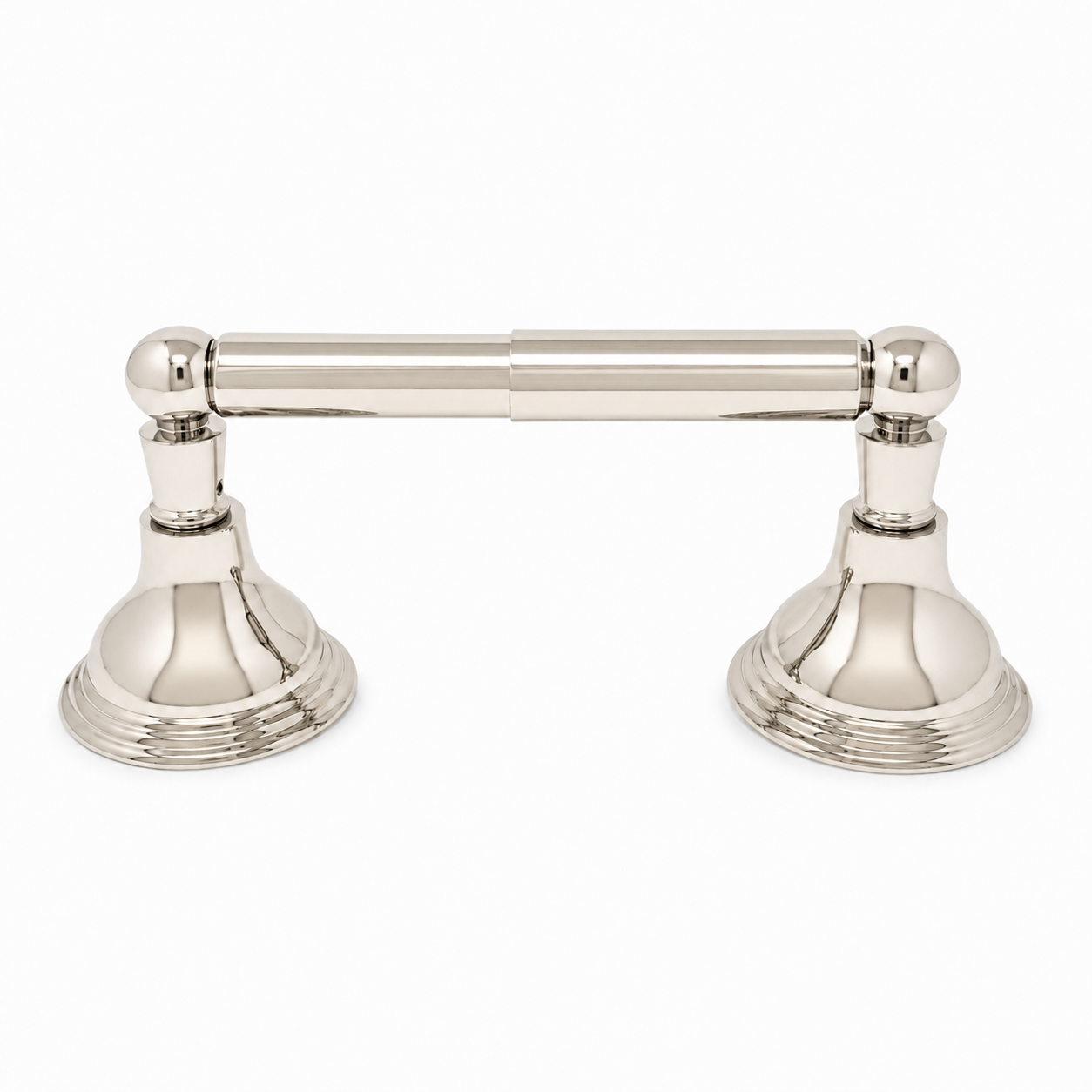 The St. Lawrence Vintage Style Wall Mount Toilet Paper Holder, Solid Brass and Mounting Hardware P0610 | Strom Living Polished Nickel - Bathroom Accessories