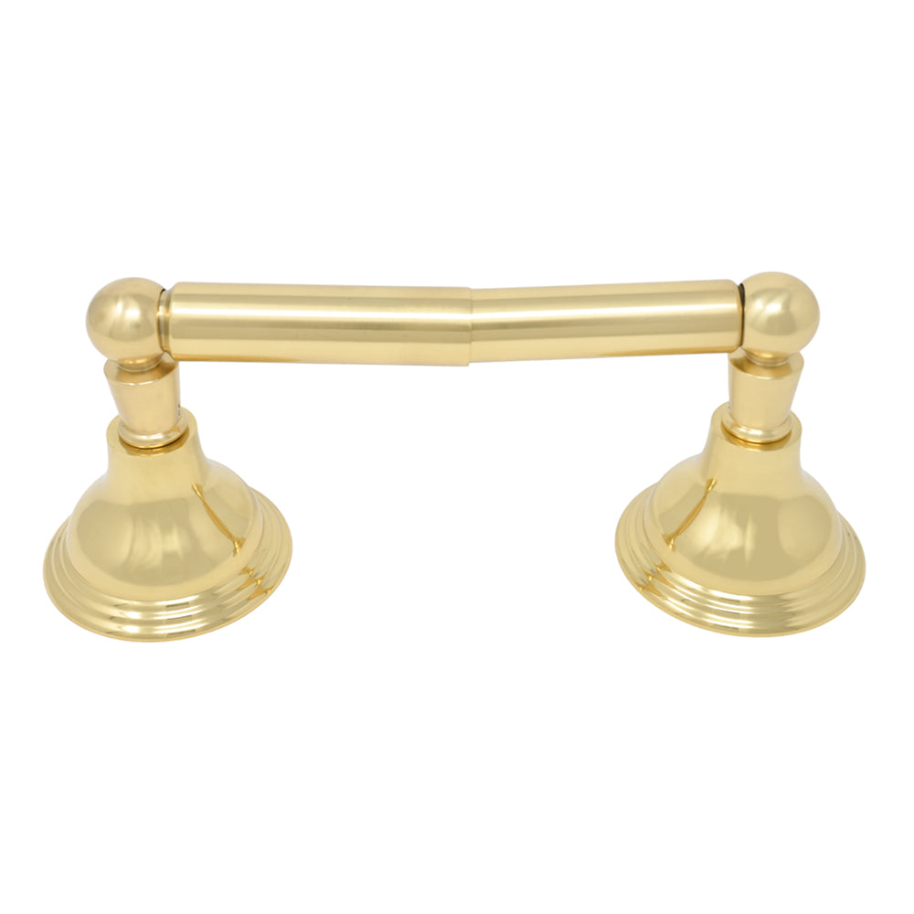 The St. Lawrence Vintage Style Wall Mount Toilet Paper Holder, Solid Brass and Mounting Hardware P0610 | Strom Living Supercoat Brass - Bathroom Accessories
