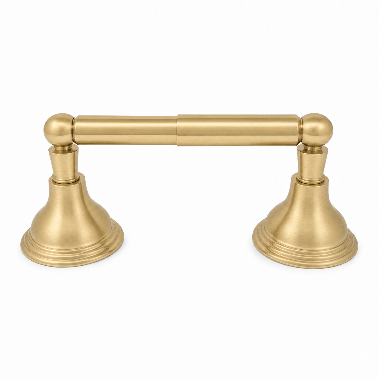 The St. Lawrence Vintage Style Wall Mount Toilet Paper Holder, Solid Brass and Mounting Hardware P0610 | Strom Living Satin Brass - Bathroom Accessories