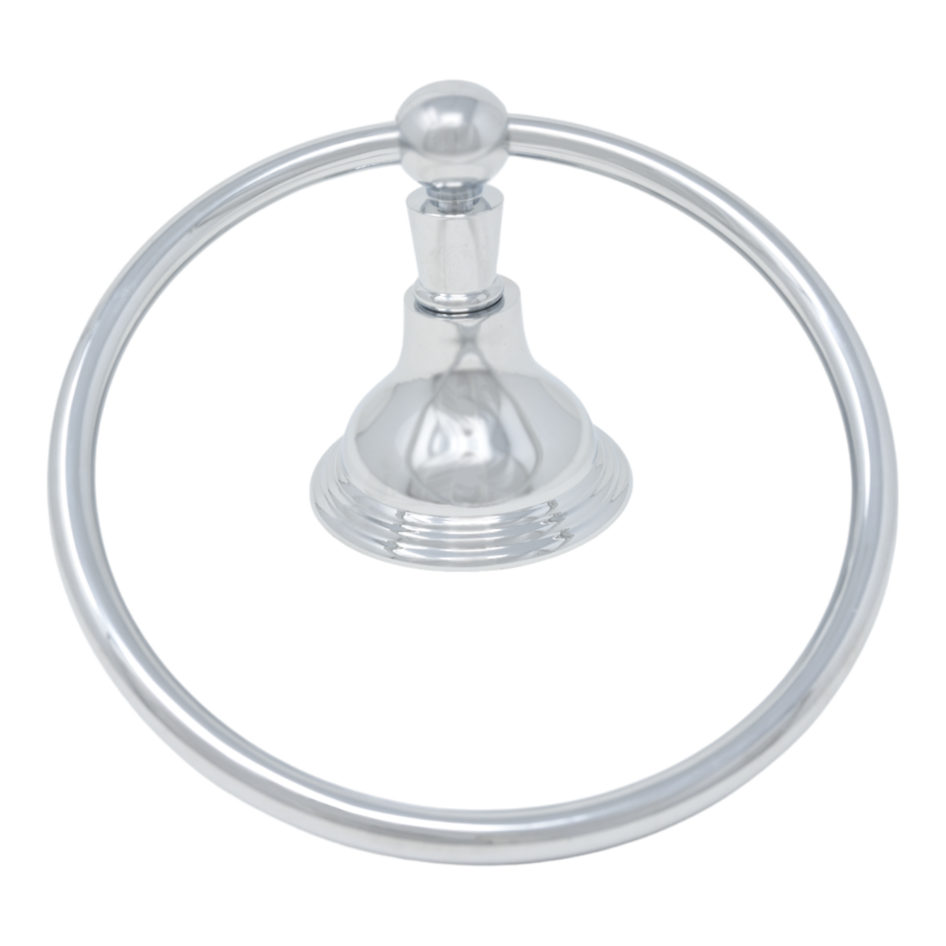 St. Lawrence Vintage Style Wall Mount Towel Holder Ring with Escutcheon, and Mounting Hardware P0611 | Strom Living Chrome - Bathroom Accessories