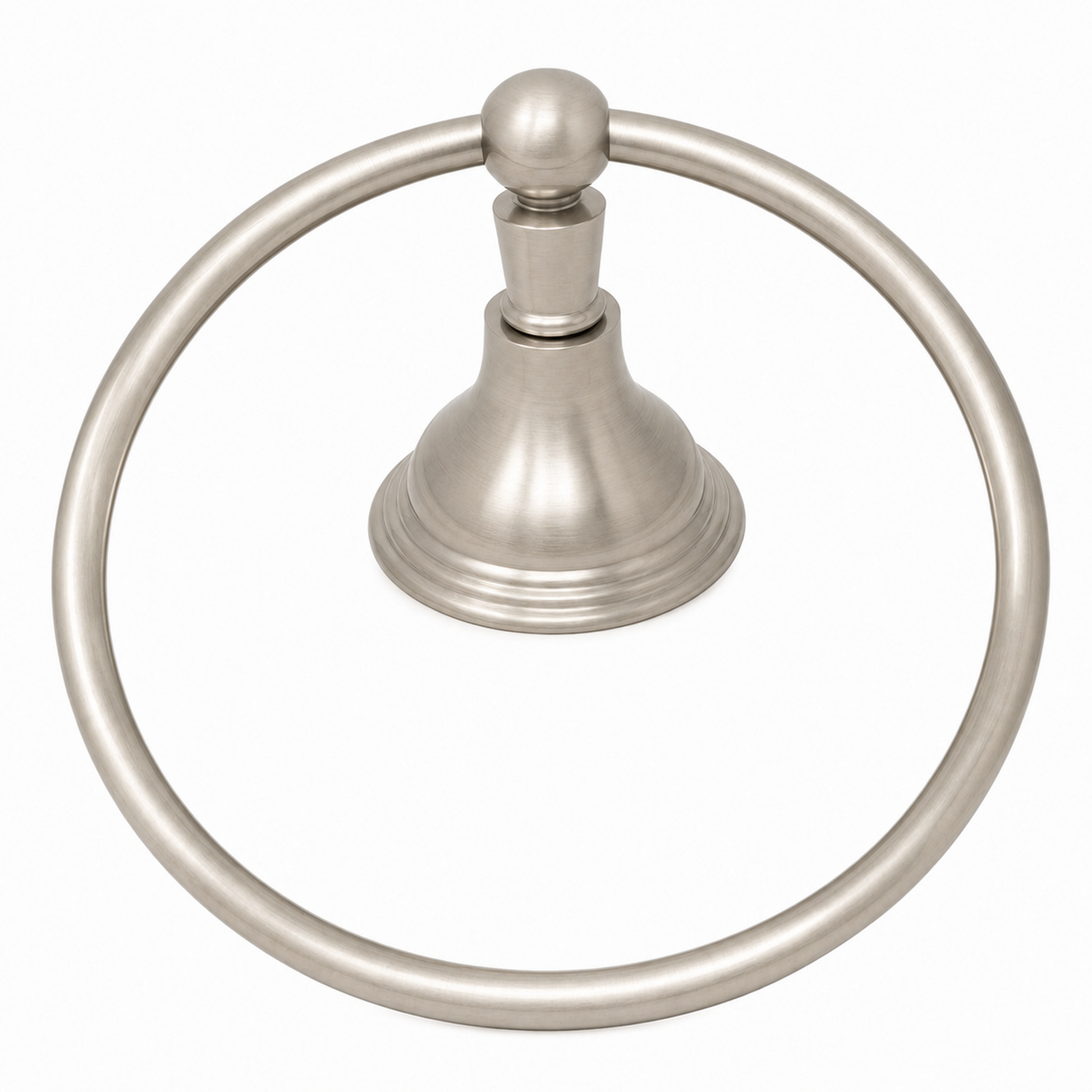 St. Lawrence Vintage Style Wall Mount Towel Holder Ring with Escutcheon, and Mounting Hardware P0611 | Strom Living Matte Nickel - Bathroom Accessories