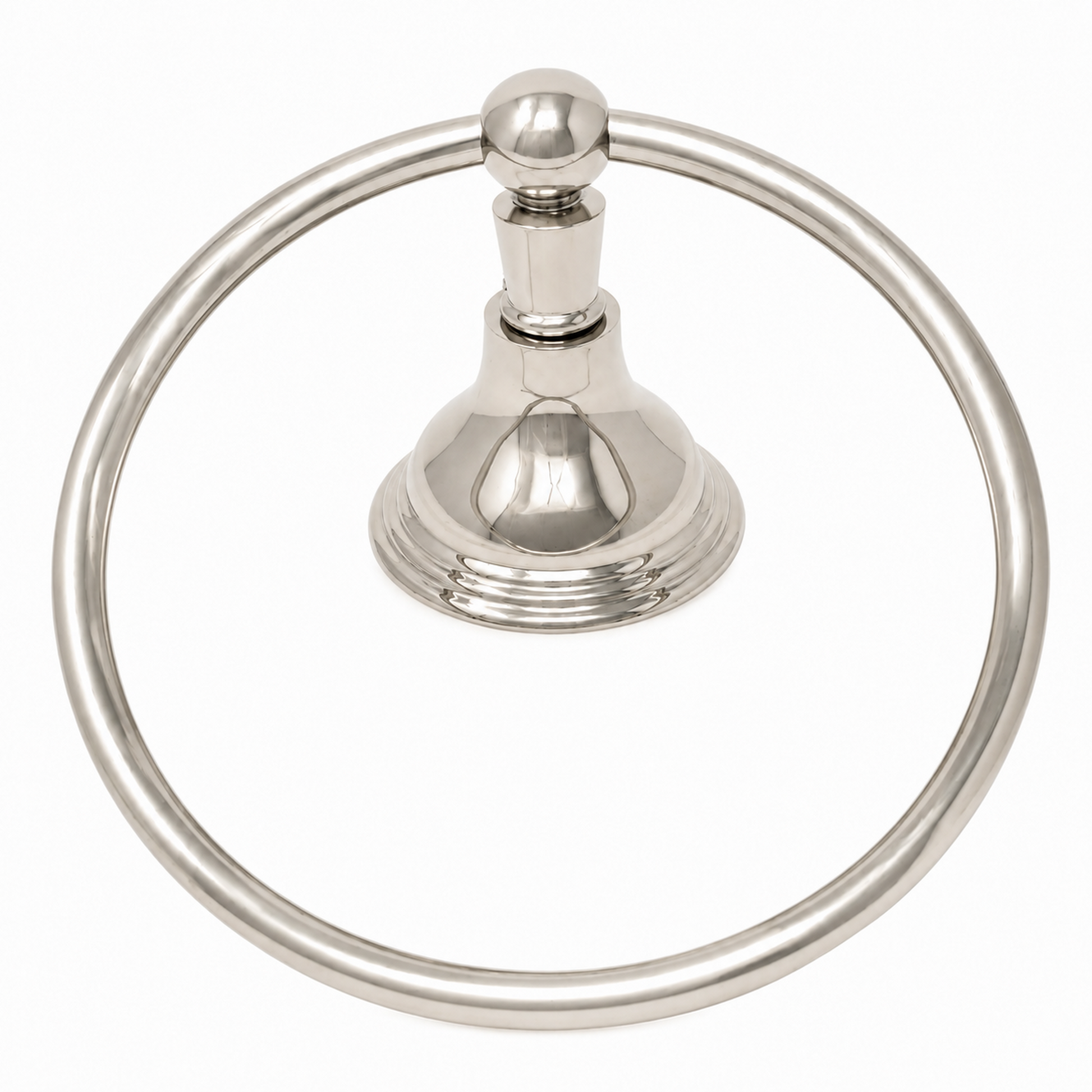 St. Lawrence Vintage Style Wall Mount Towel Holder Ring with Escutcheon, and Mounting Hardware P0611 | Strom Living Polished Nickel - Bathroom Accessories