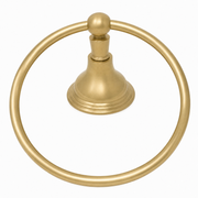 St. Lawrence Vintage Style Wall Mount Towel Holder Ring with Escutcheon, and Mounting Hardware P0611 | Strom Living Raw Brass - Bathroom Accessories