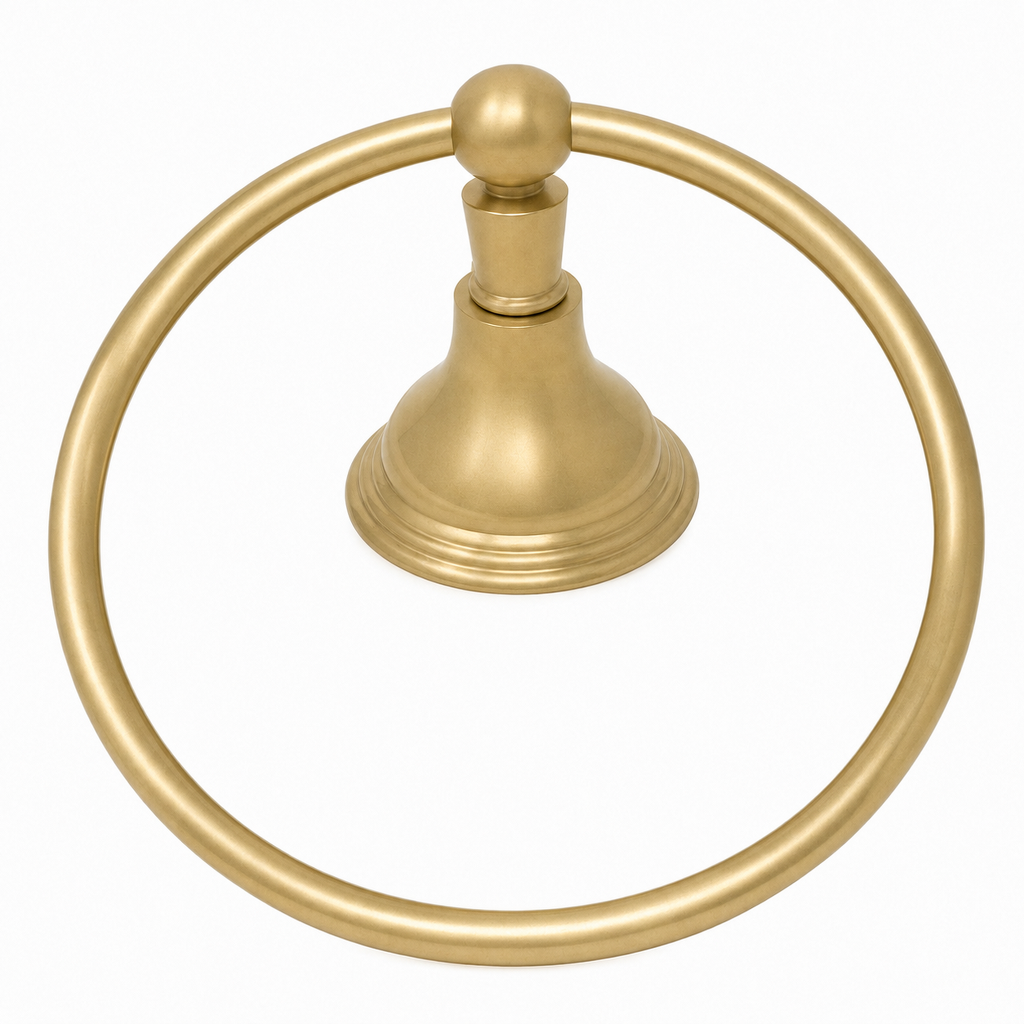 St. Lawrence Vintage Style Wall Mount Towel Holder Ring with Escutcheon, and Mounting Hardware P0611 | Strom Living Raw Brass - Bathroom Accessories