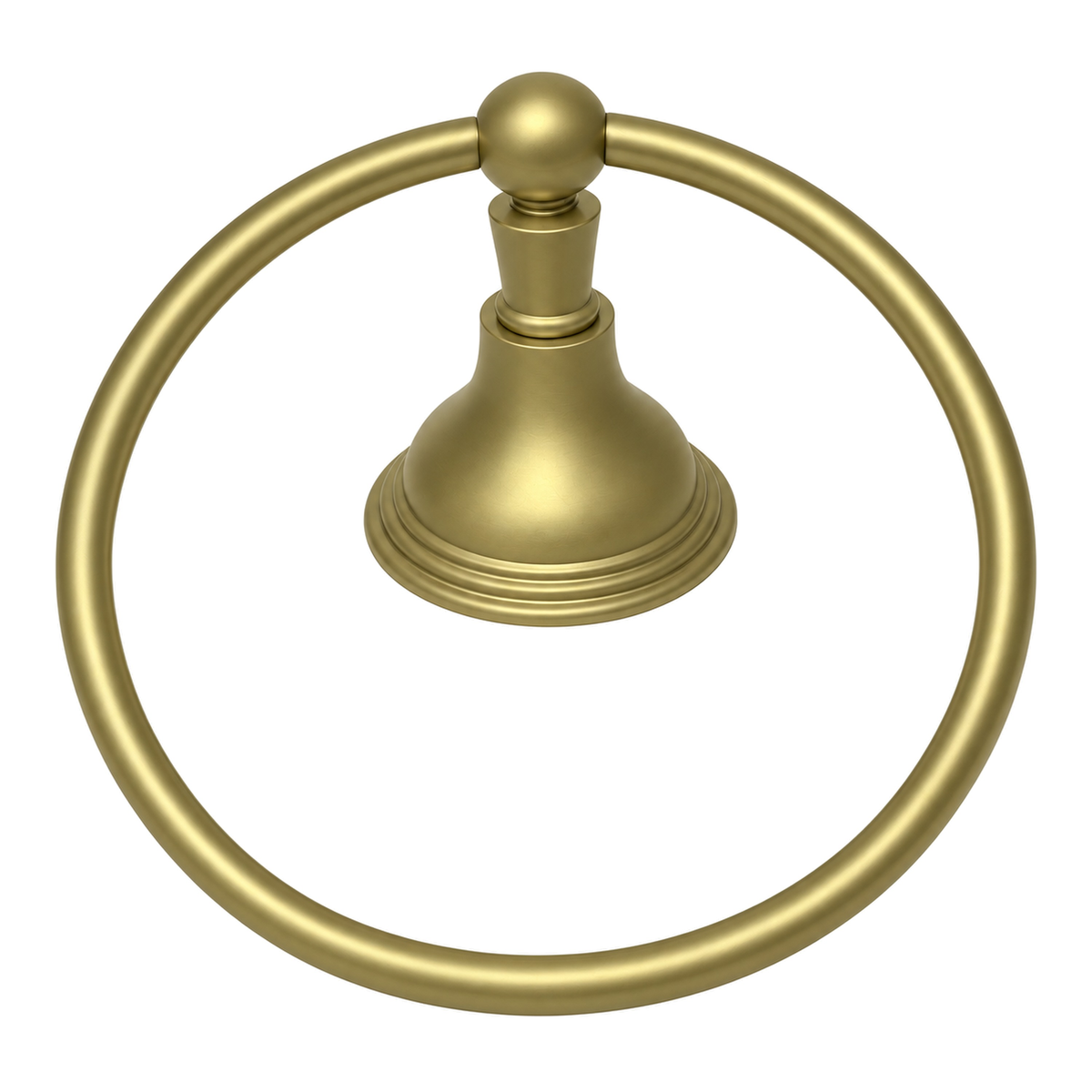 St. Lawrence Vintage Style Wall Mount Towel Holder Ring with Escutcheon, and Mounting Hardware P0611 in Raw Brass