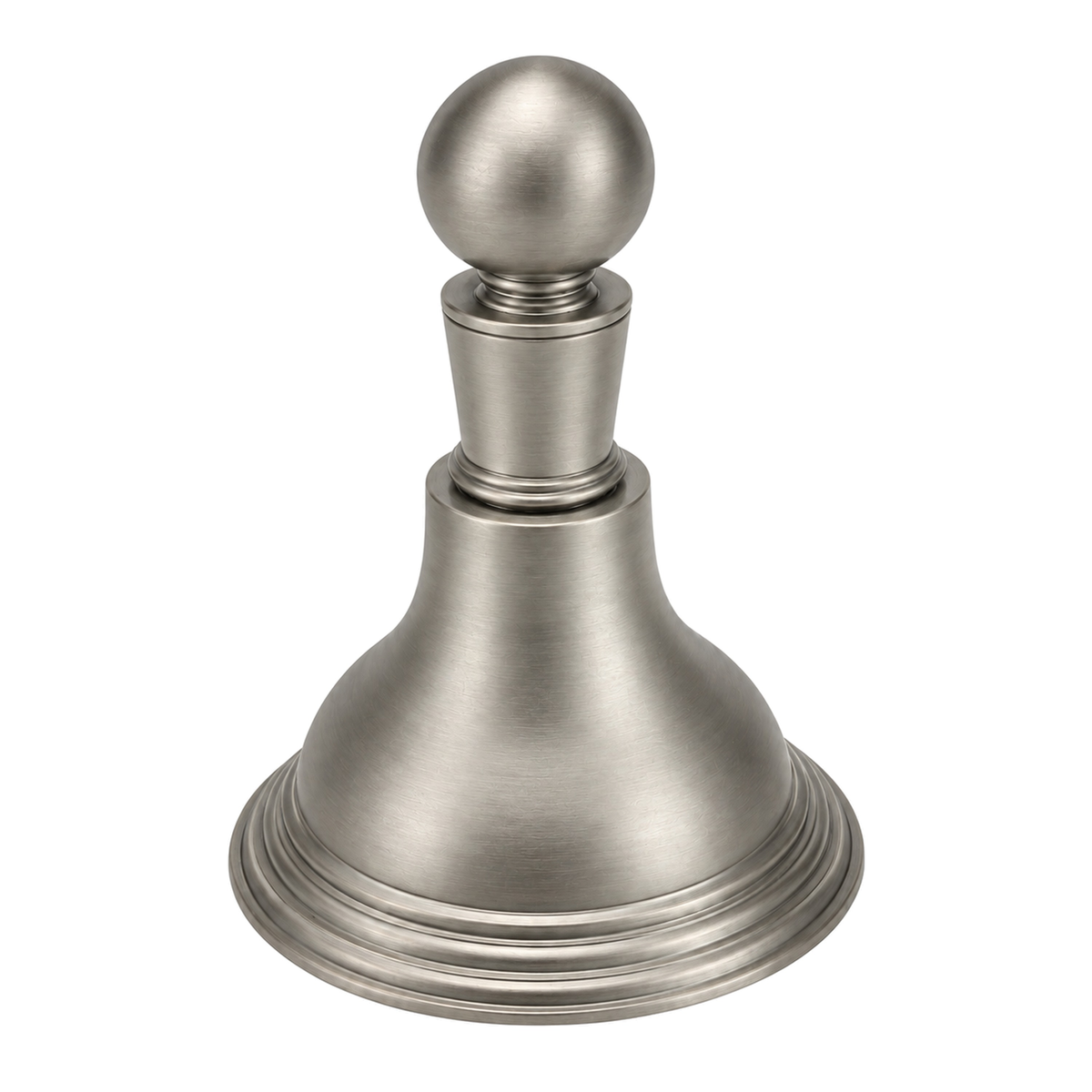 St. Lawrence Traditional Wall Mount Robe Hook with Escutcheon and Solid Brass P0612 in Matte Nickel