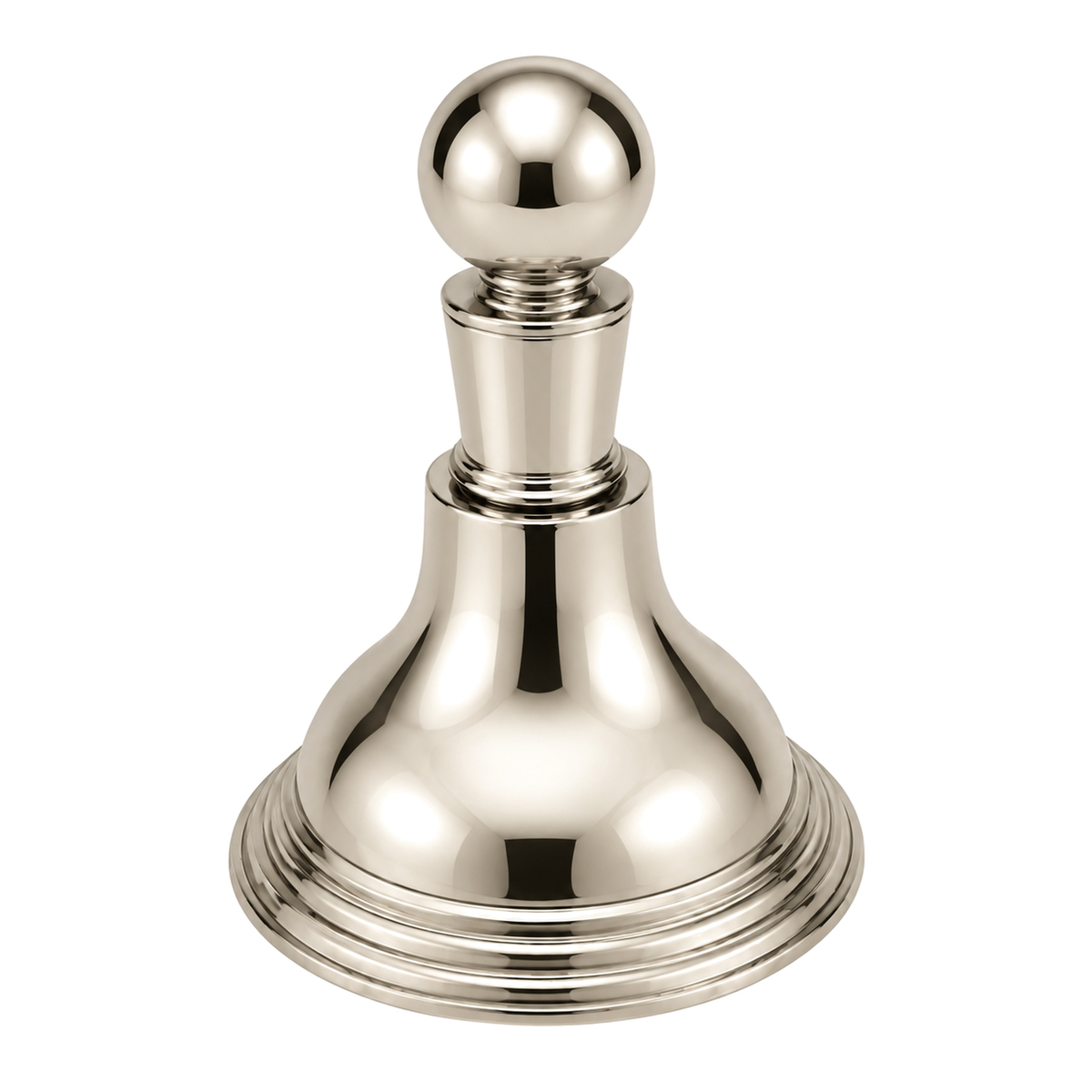 St. Lawrence Traditional Wall Mount Robe Hook with Escutcheon and Solid Brass P0612 in Polished Nickel