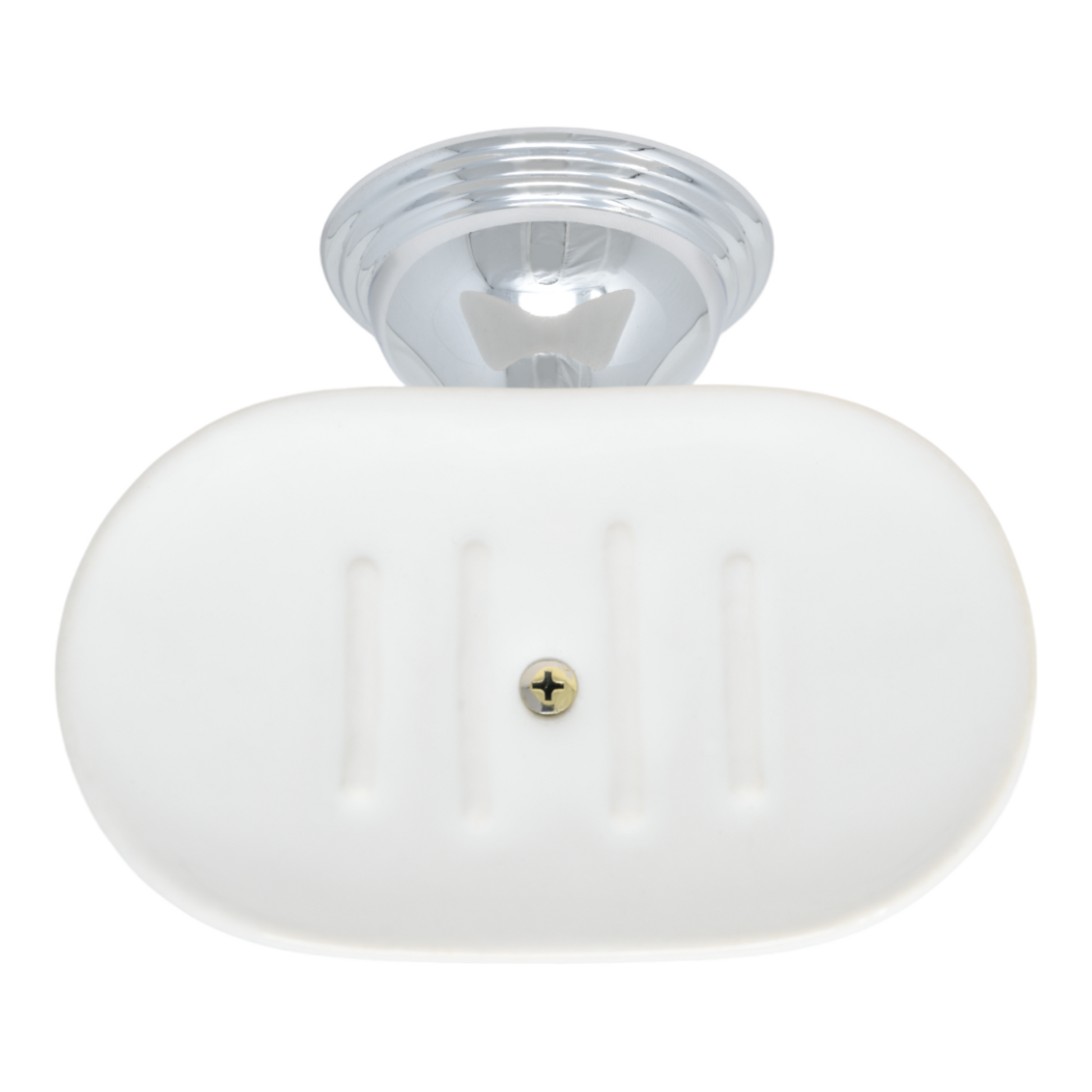 St. Lawrence Vintage Style Wall Mount Porcelain Soap Dish with Mounting Hardware and Escutcheon P0613 | Strom Living - Bathroom Accessories