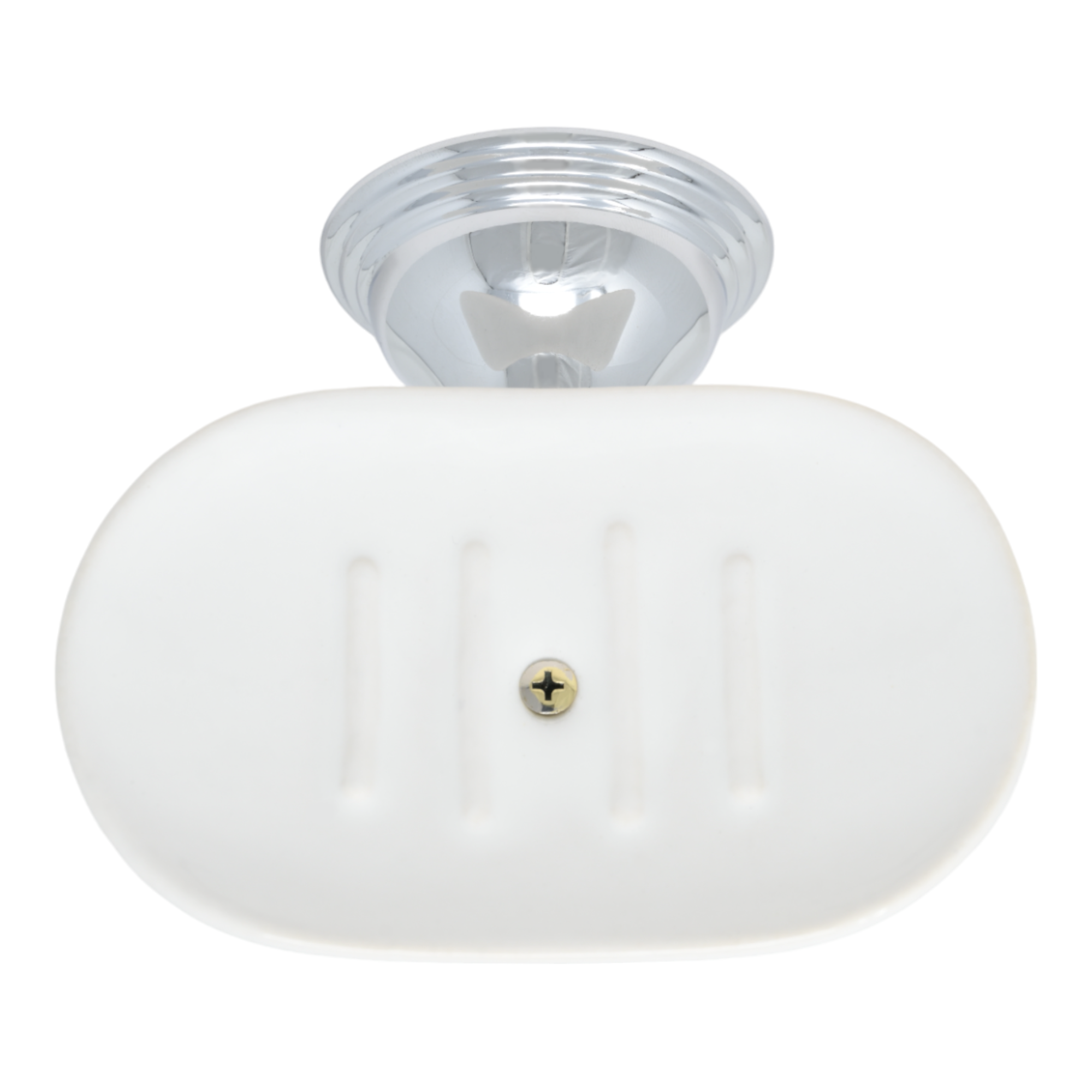 St. Lawrence Vintage Style Wall Mount Porcelain Soap Dish with Mounting Hardware and Escutcheon P0613 | Strom Living - Bathroom Accessories