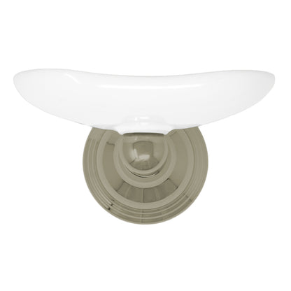Strom Living St. Lawrence Vintage Style Wall Mounted Porcelain Soap Dish with Mounting Hardware and Escutcheon
