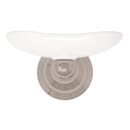 Strom Living St. Lawrence Vintage Style Wall Mounted Porcelain Soap Dish with Mounting Hardware and Escutcheon