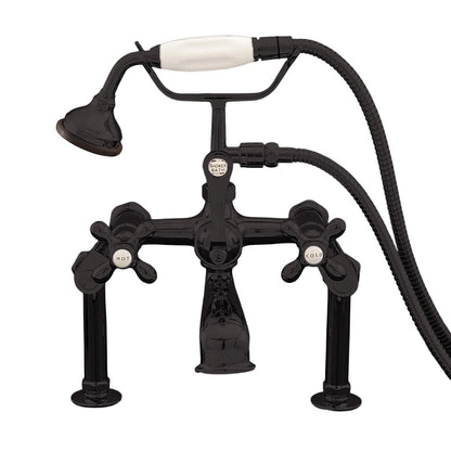 Strom Living British Telephone Deck Mount Faucet with Variable Centers