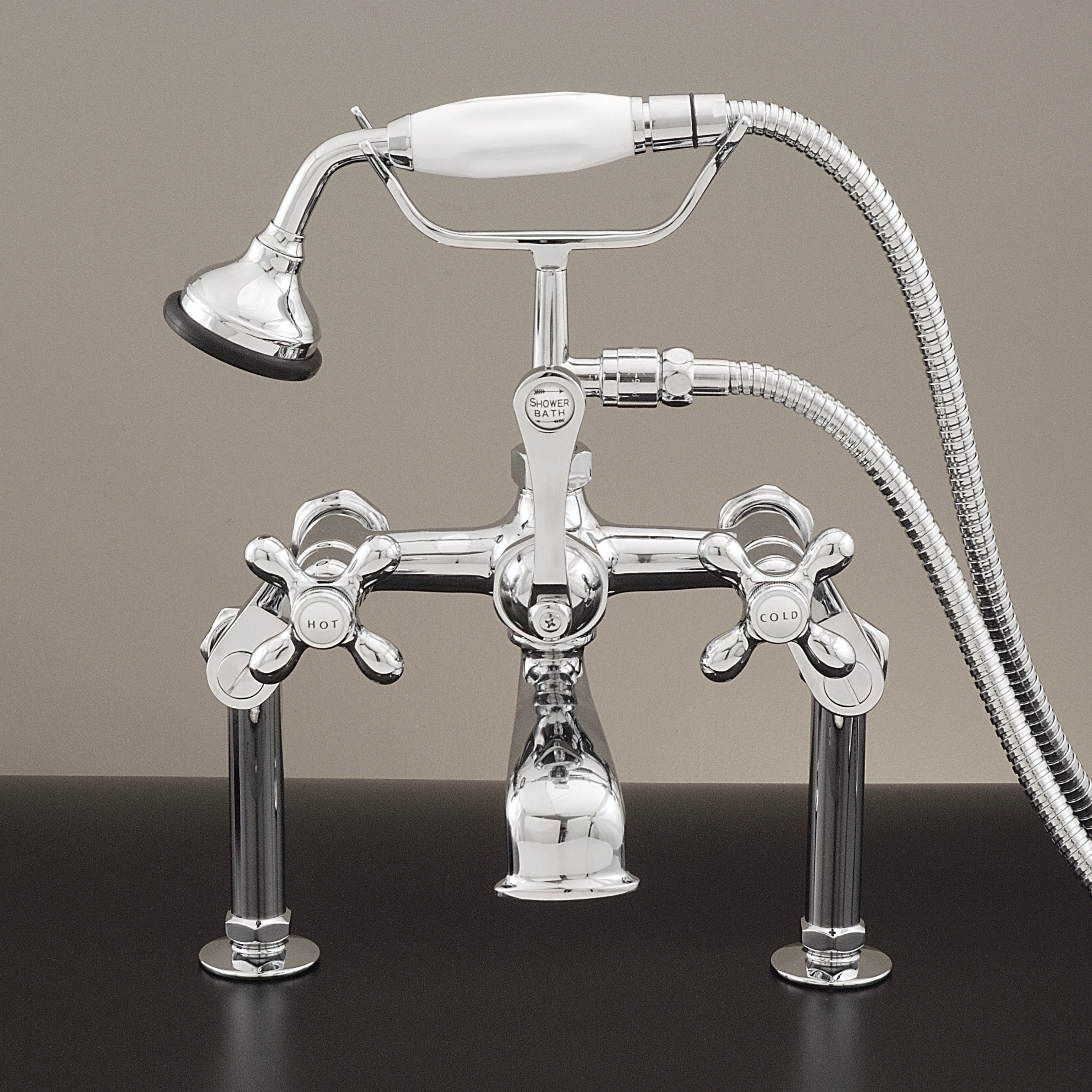 British Telephone Deck Mount Faucet with Variable Centers P0626 | Strom Living