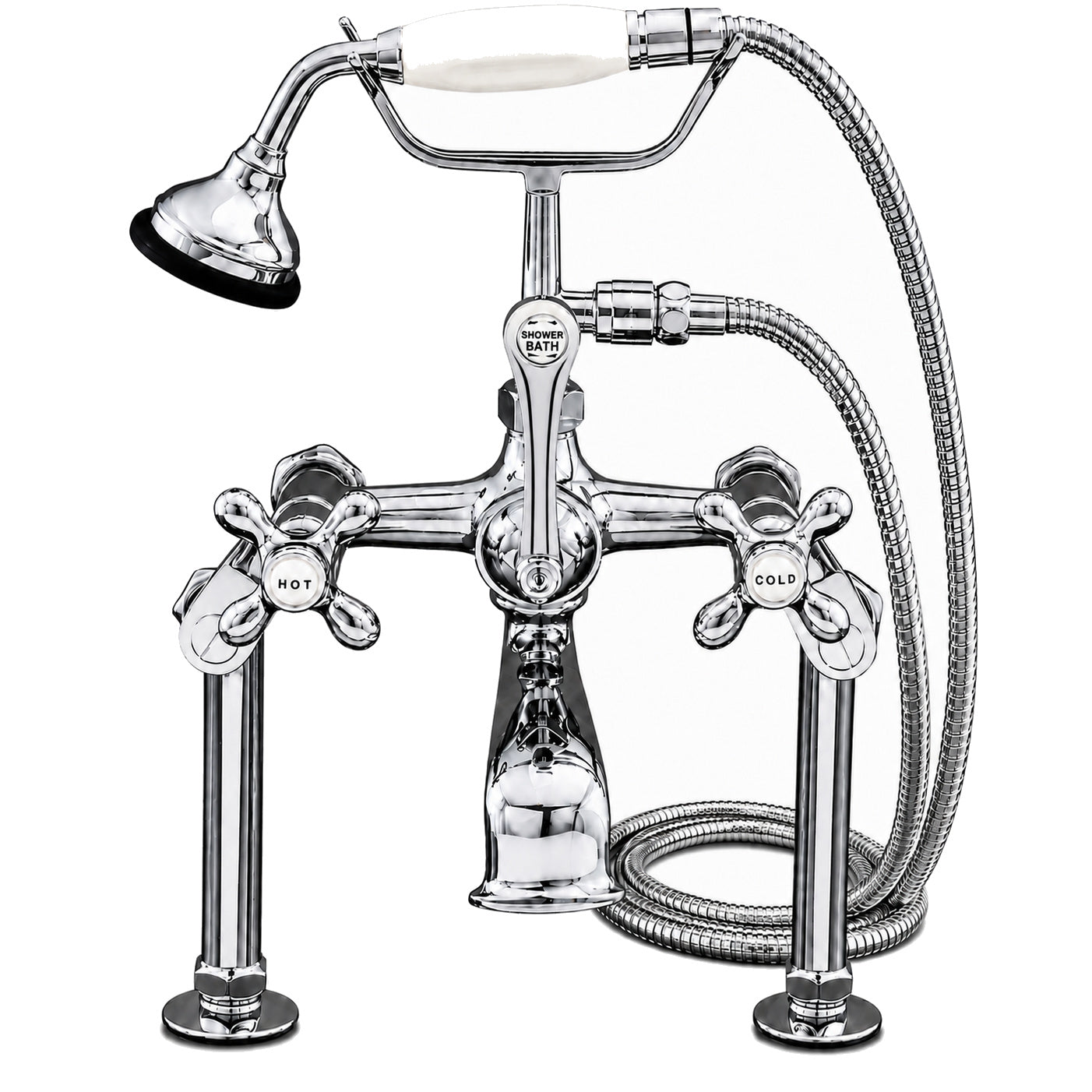 Deck Mount Telephone Faucet Variable P0626 | Strom Living Chrome - Tub Fillers