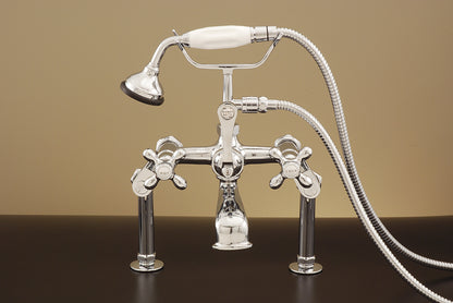 Strom Living British Telephone Deck Mount Faucet with Variable Centers