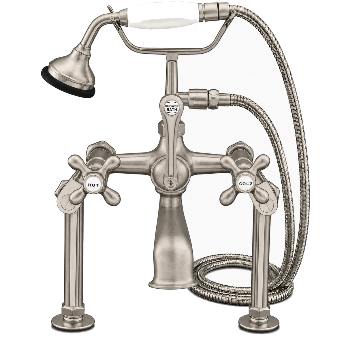 Deck Mount Telephone Faucet Variable P0626 | Strom Living Matte Nickel - Tub Fillers