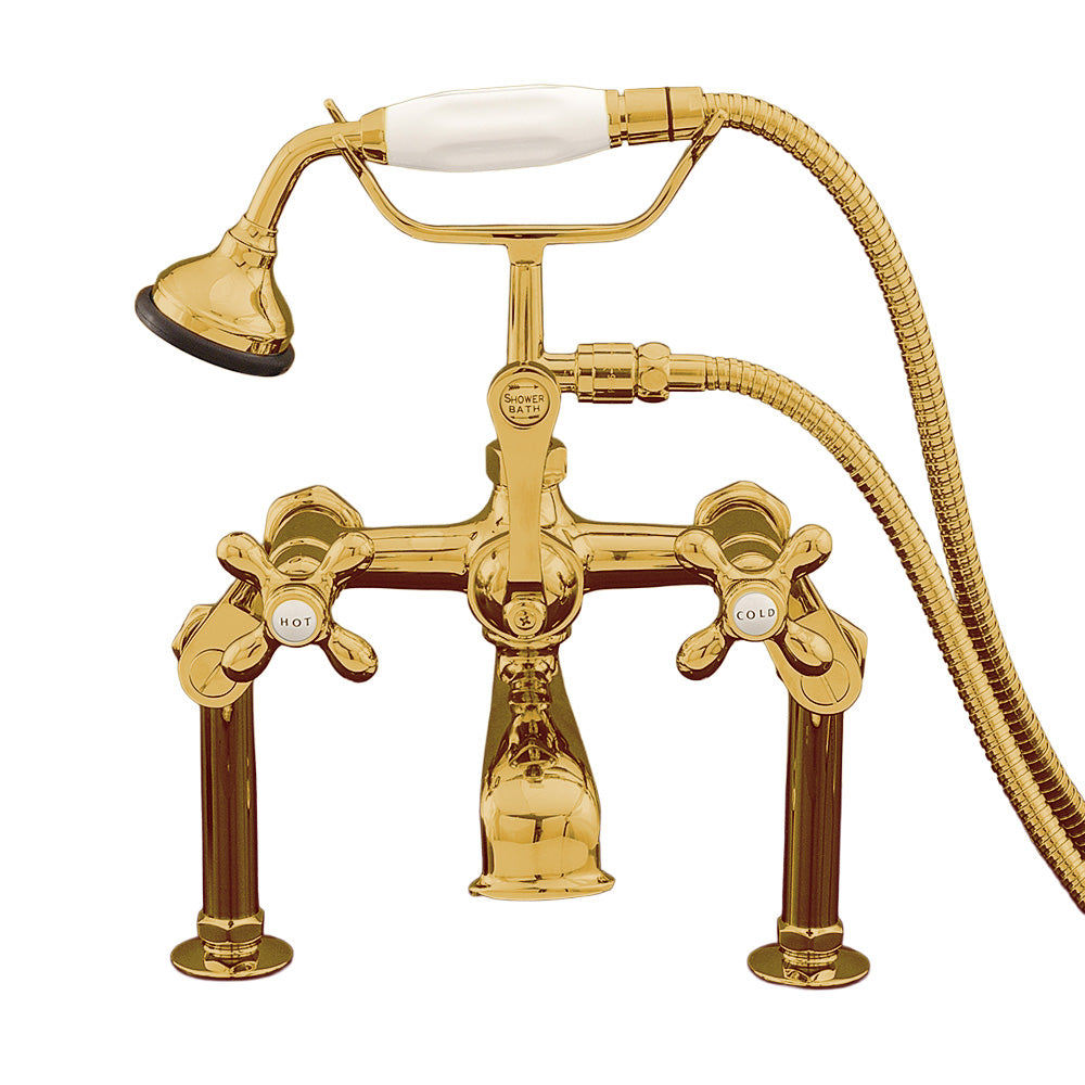 Strom Living British Telephone Deck Mount Faucet with Variable Centers