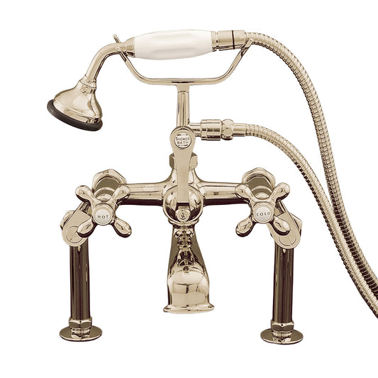 Strom Living British Telephone Deck Mount Faucet with Variable Centers