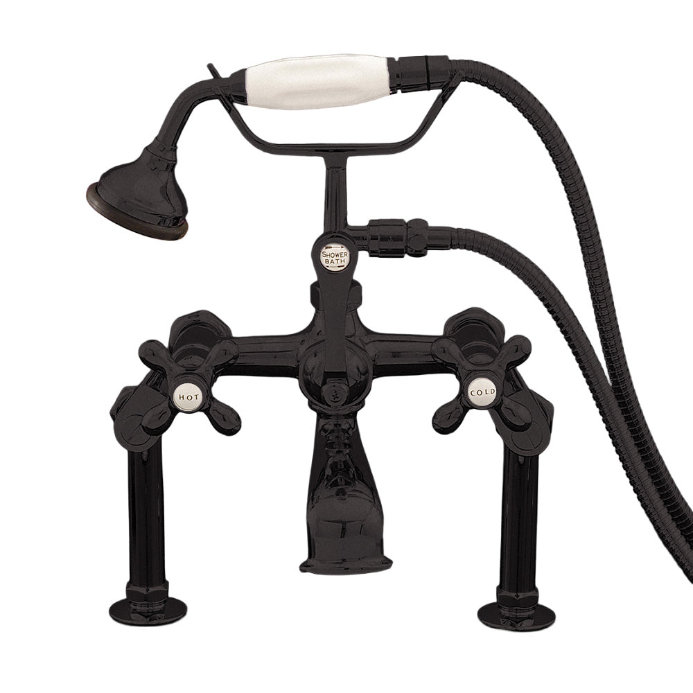 Strom Living British Telephone Deck Mount Faucet with Variable Centers
