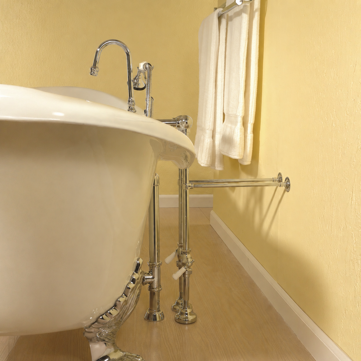 Strom Living Freestanding Tub Faucet Supply Set with Shutoffs - Plumbing Parts