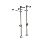 Strom Living Freestanding Tub Faucet Supply Set with Shutoffs Chrome - Plumbing Parts