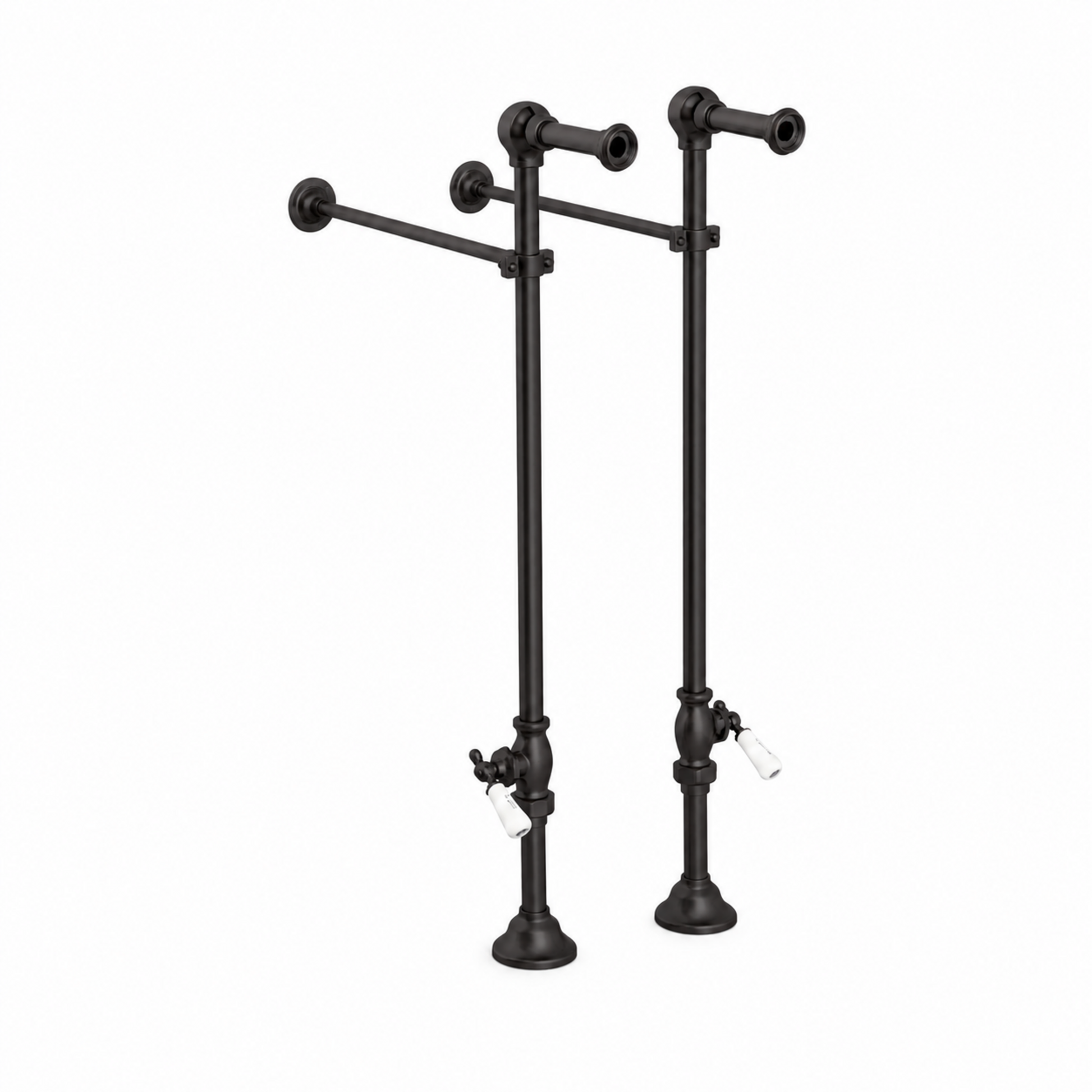 Strom Living Freestanding Tub Faucet Supply Set with Shutoffs Oil Rubbed Bronze 24" - Plumbing Parts
