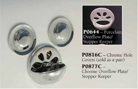 Strom Living P0877 Overflow Plate and Stopper Keeper