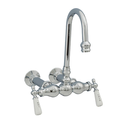 Strom Living Gooseneck Faucet with Porcelain Lever Handles