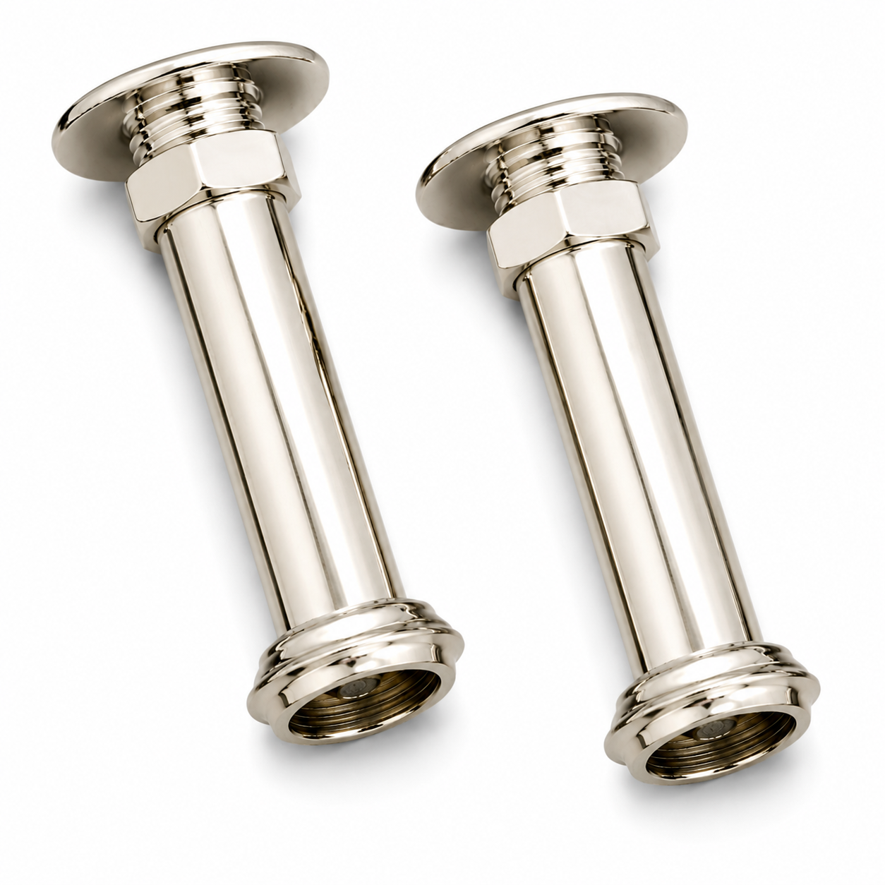 Coupler Pair 4" P0659 | Strom Living Polished Nickel - Plumbing Parts
