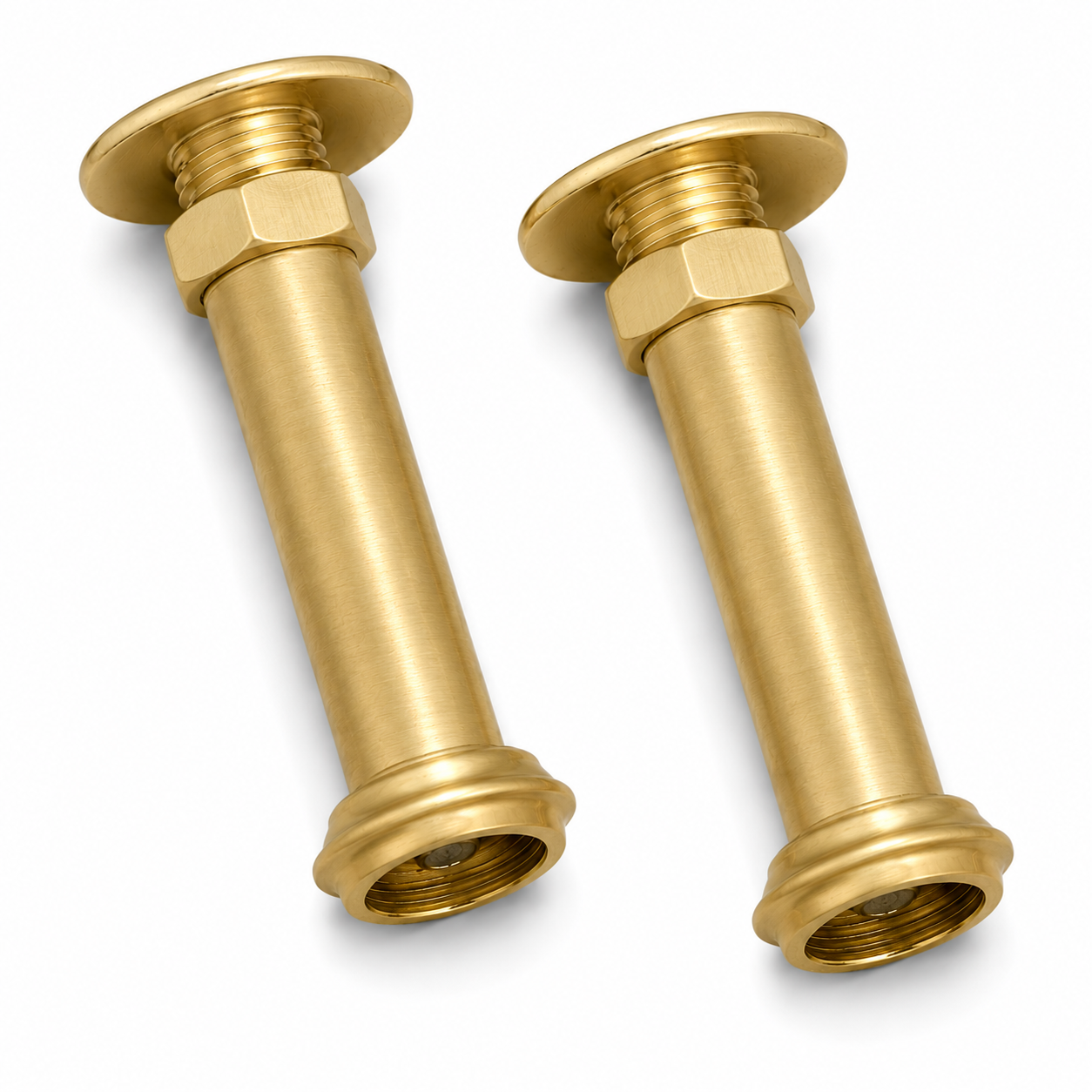 Coupler Pair 4" P0659 | Strom Living Satin Brass - Plumbing Parts