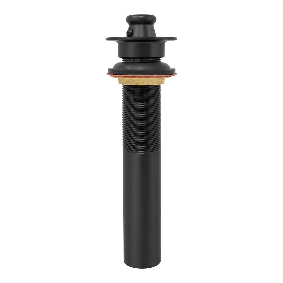 Lavatory Drain Assembly with Easy Lift Stopper and Overflow Holes P0001 in Oil Rubbed Bronze / Satin Black