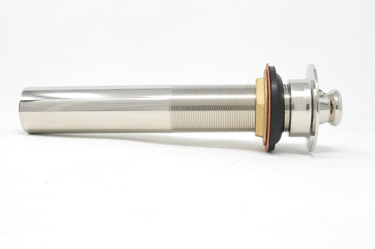 Strom Living Lavatory Drain with Easy Lift Stopper and Without Overflow Holes