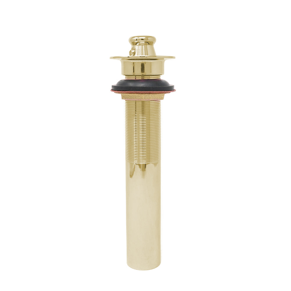 Strom Living Lavatory Drain with Easy Lift Stopper and Without Overflow Holes