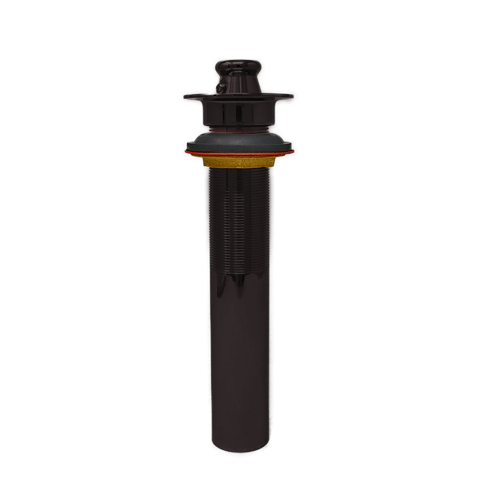 Lavatory Drain Assembly with Easy Lift Stopper and Overflow Holes P0001 | Strom Living Without Overflow Holes - Sink Components